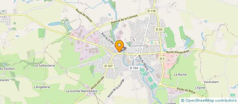 localisation de l'entreprise ASSOCIATION DES CITOYENS GORRONNAIS  GORRON