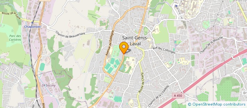 localisation de l'entreprise ASSOCIATION DES CLASSES EN 4 DE SAINT GENIS LAVAL à SAINT-GENIS-LAVAL