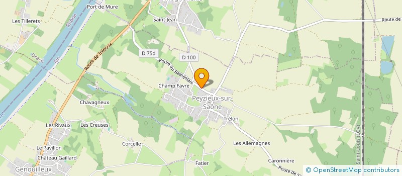 localisation de l'entreprise ASSOCIATION DES CLASSES EN 5 DE MOGNENEINS - PEYZIEUX-SUR-SAONE  PEYZIEUX-SUR-SAONE