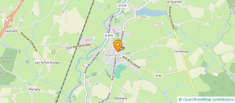 localisation de l'entreprise ASSOCIATION DES CLASSES EN 5 DE PALINGES  PALINGES