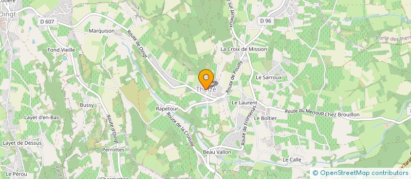 localisation de l'entreprise ASSOCIATION DES CLASSES EN 5 DE THEIZE  THEIZE