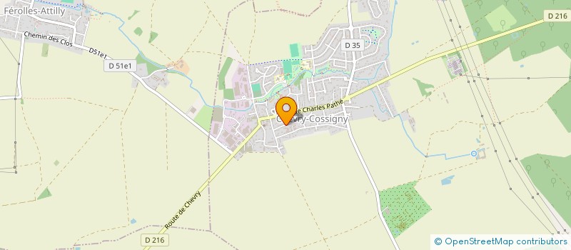 localisation de l'entreprise ASSOCIATION DES CLOCHERS DU REVEILLON CHEVRY FEROLLES LESIGNY SERVON  CHEVRY-COSSIGNY