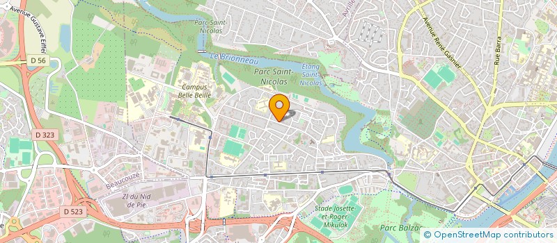 localisation de l'entreprise ASSOCIATION DES CLUBS DE PLONGEE  ANGERS