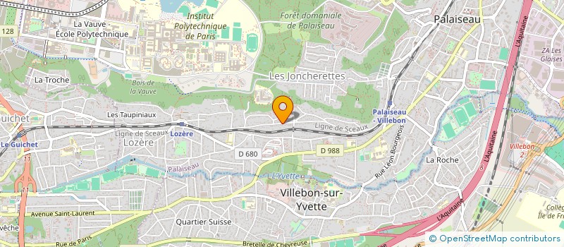 localisation de l'entreprise ASSOCIATION DES CO-PROPRIETAIRES DE LA BUTTE DE RHEIMS à PALAISEAU
