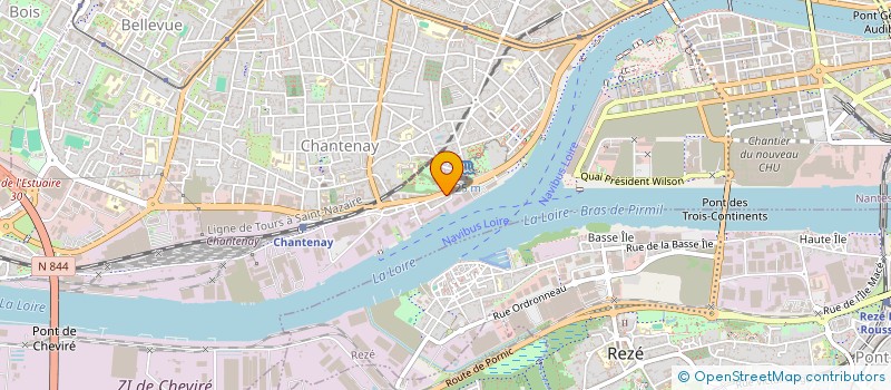 localisation de l'entreprise ASSOCIATION DES CO PROPRIETAIRES DU 13 RUE DE BOUGAINVILLE A NANTES  NANTES