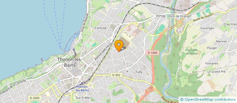 localisation de l'entreprise ASSOCIATION DES COLLECTEURS DE DECHETS CHABLAISIENS à THONON-LES-BAINS