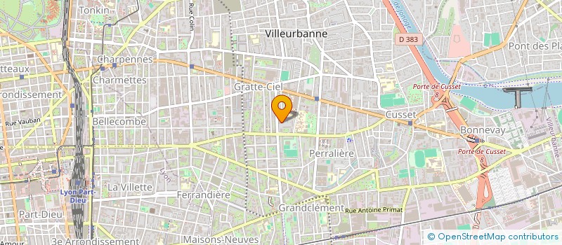 localisation de l'entreprise ASSOCIATION DES COLLECTIFS ENFANTS PARENTS PROFESSIONNELS DU RHONE ET DE LA METROPOLE DE LYON à VILLEURBANNE