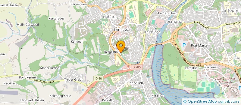 localisation de l'entreprise ASSOCIATION DES COLLECTIFS ENFANTS PARENTS PROFESSIONNELS EN FINISTERE à QUIMPER