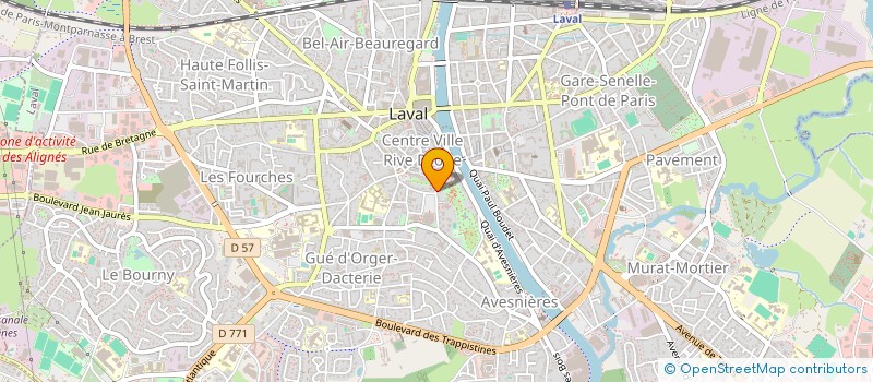 localisation de l'entreprise ASSOCIATION DES COLLECTIONNEURS DE VINYLES ET DE BANDES DESSINEES - ACVBD 53 à LAVAL