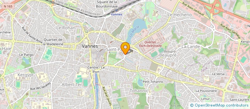 localisation de l'entreprise ASSOCIATION DES COLLECTIVITES FORESTIERES DU MORBIHAN à VANNES