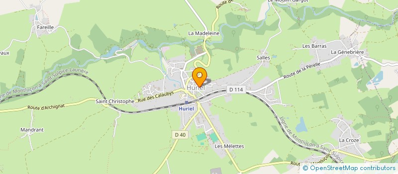 localisation de l'entreprise ASSOCIATION DES COMBATTANTS ALGERIE TUNISIE MAROC SECTION D'HURIEL ET DES ENVIRONS  HURIEL