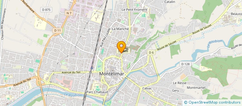 localisation de l'entreprise ASSOCIATION DES COMBATTANTS DE MONTELIMAR  MONTELIMAR