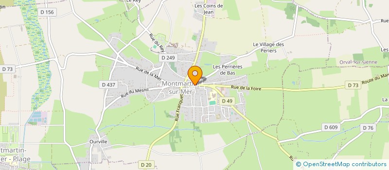 localisation de l'entreprise ASSOCIATION DES COMBATTANTS ET MOBILISES DES GUERRES DE MONTMARTIN SUR MER  MONTMARTIN-SUR-MER