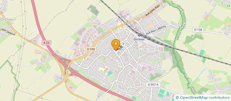 localisation de l'entreprise ASSOCIATION DES COMBATTANTS PRISONNIERS DE GUERRE COMBATTANTS D'ALGERIE, TUNISIE, MAROC, OPEX, SYMPATHISANTS ET VEUVES  ORCHIES