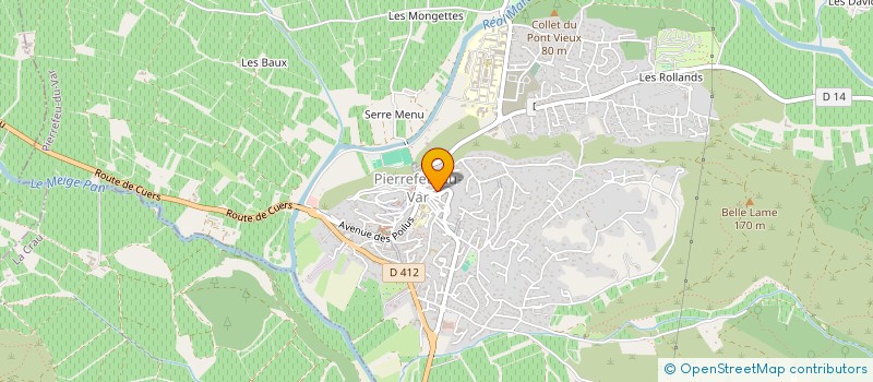 localisation de l'entreprise ASSOCIATION DES COMBATTANTS PRISONNIERS DE GUERRE COMBATTANTS D ALGERIE TUNISIE MAROC THEATRES D OPERATIONS EXTERIEURES  PIERREFEU-DU-VAR