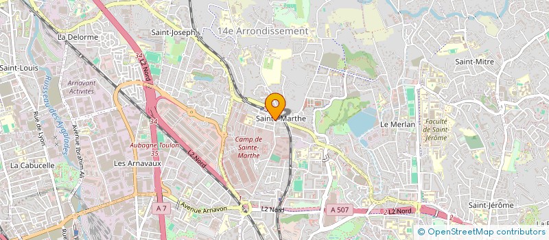 localisation de l'entreprise ASSOCIATION DES COMMER9ANTS ET ARTISANTS VILLAGE DE SAINTE MARTHE à MARSEILLE