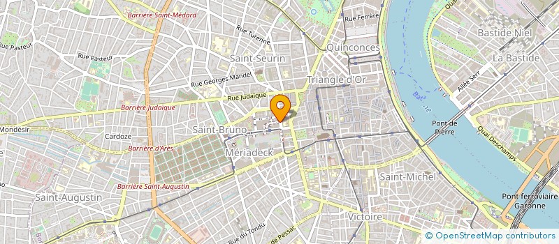 localisation de l'entreprise ASSOCIATION DES COMMERCANTS à BORDEAUX