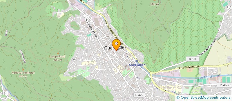 localisation de l'entreprise ASSOCIATION DES COMMERCANTS à GUEBWILLER