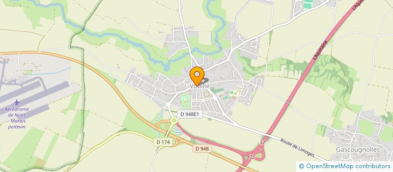 localisation de l'entreprise ASSOCIATION DES COMMERCANTS ARTISANS ET PROFESSIONS LIBERALES DE LA COMMUNE DE VOUILLE  VOUILLE