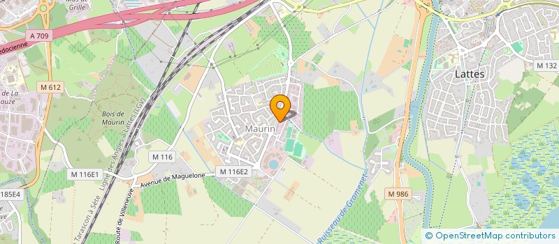 localisation de l'entreprise ASSOCIATION DES COMMERCANTS ARTISANS ET PROFESSIONS LIBERALES DE MAURIN à LATTES