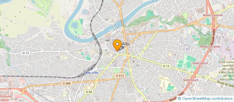 localisation de l'entreprise ASSOCIATION DES COMMERCANTS CORDELIERS-LAPEROUSE à ALBI