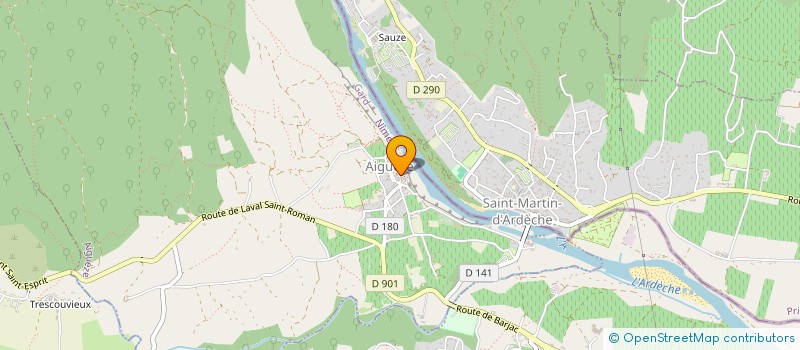 localisation de l'entreprise ASSOCIATION DES COMMERCANTS D'AIGUEZE  AIGUEZE