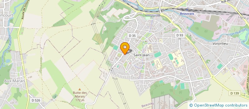 localisation de l'entreprise ASSOCIATION DES COMMERCANTS DE BELLEVUE  BEAUVAIS