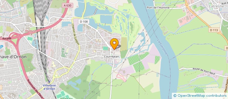 localisation de l'entreprise ASSOCIATION DES COMMERCANTS DE COURREJEAN  VILLENAVE-D'ORNON