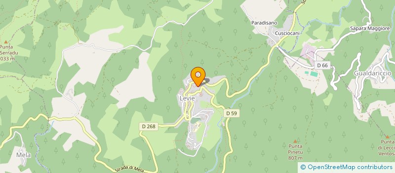 localisation de l'entreprise ASSOCIATION DES COMMERCANTS DE L'ALTA ROCCA  LEVIE