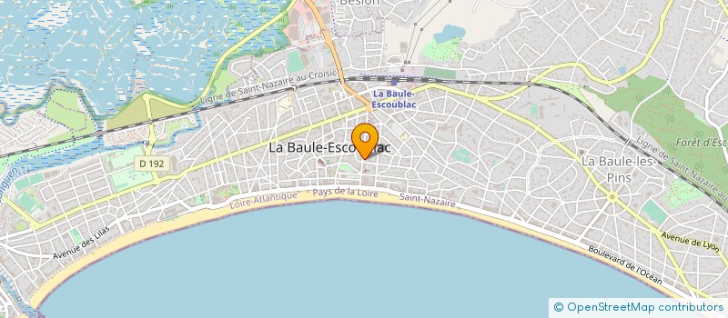 localisation de l'entreprise ASSOCIATION DES COMMERCANTS DE L AVENUE DE GAULLE à LA BAULE-ESCOUBLAC