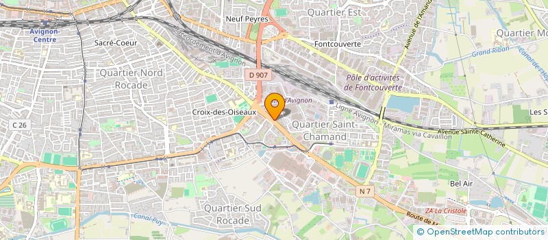 localisation de l'entreprise ASSOCIATION DES COMMERCANTS DE L'EXTR'HALLES  AVIGNON