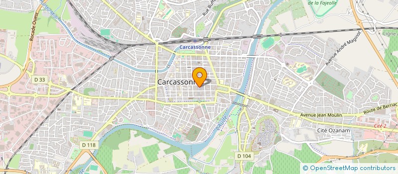 localisation de l'entreprise ASSOCIATION DES COMMERCANTS DE LA BASTIDE à CARCASSONNE