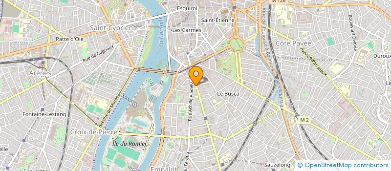 localisation de l'entreprise ASSOCIATION DES COMMERCANTS DE LA GRANDE RUE ST MICHEL  TOULOUSE