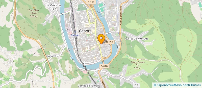 localisation de l'entreprise ASSOCIATION DES COMMERCANTS DE LA HALLE DE CAHORS DITE 'LA HALLE'  CAHORS