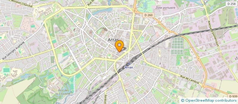 localisation de l'entreprise ASSOCIATION DES COMMERCANTS DE LA RUE RONVILLE-ARRAS à ARRAS