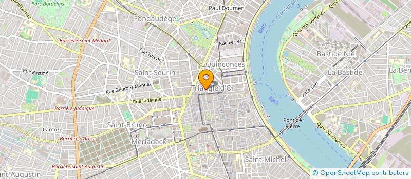 localisation de l'entreprise ASSOCIATION DES COMMERCANTS DE LA RUE VOLTAIRE  BORDEAUX