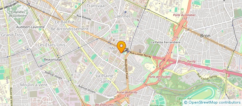 localisation de l'entreprise ASSOCIATION DES COMMERCANTS DE MERMOZ  LYON