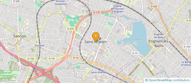 localisation de l'entreprise ASSOCIATION DES COMMERCANTS DE SAINT GRATIEN  SAINT-GRATIEN