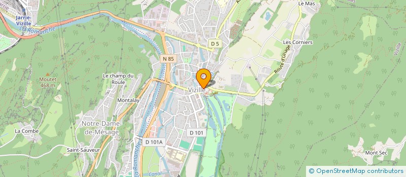 localisation de l'entreprise ASSOCIATION DES COMMERCANTS DE VIZILLE  VIZILLE