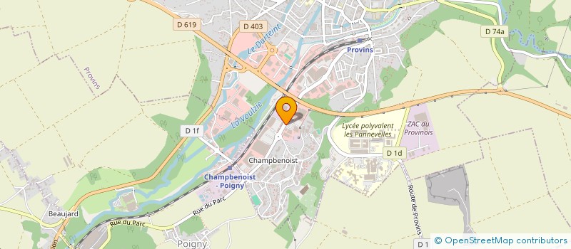 localisation de l'entreprise ASSOCIATION DES COMMERCANTS DU CENTRE COMMERCIAL LECLERC DE PROVINS  PROVINS