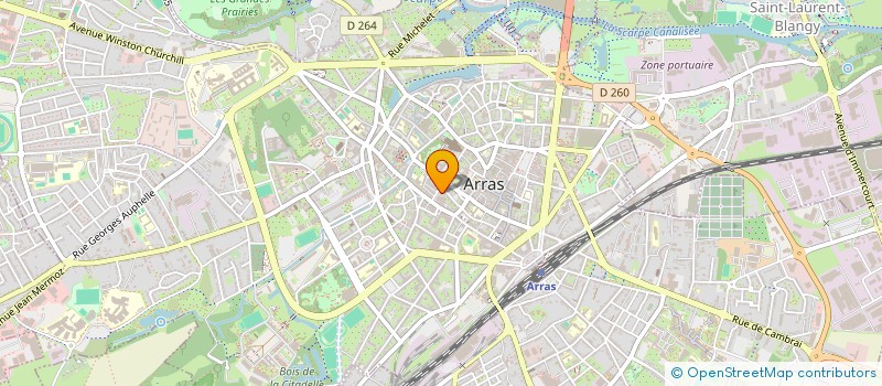 localisation de l'entreprise ASSOCIATION DES COMMERCANTS DU QUARTIER DES ARTS à ARRAS