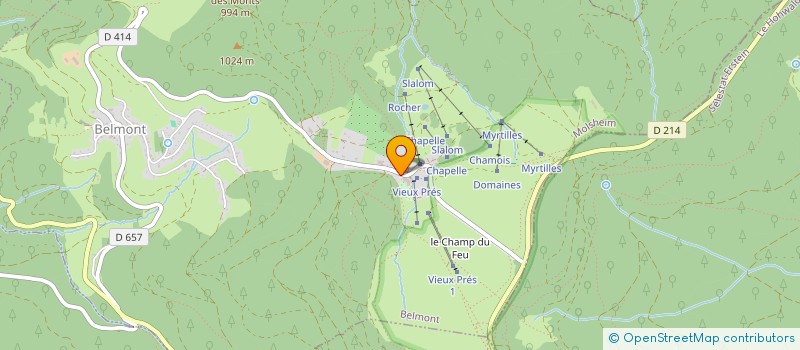 localisation de l'entreprise ASSOCIATION DES COMMERCANTS ET ACTEURS DU CHAMP DU FEU  BELMONT