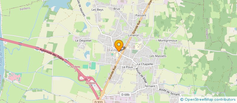 localisation de l'entreprise ASSOCIATION DES COMMERCANTS ET ARTISANS DE FEILLENS à FEILLENS