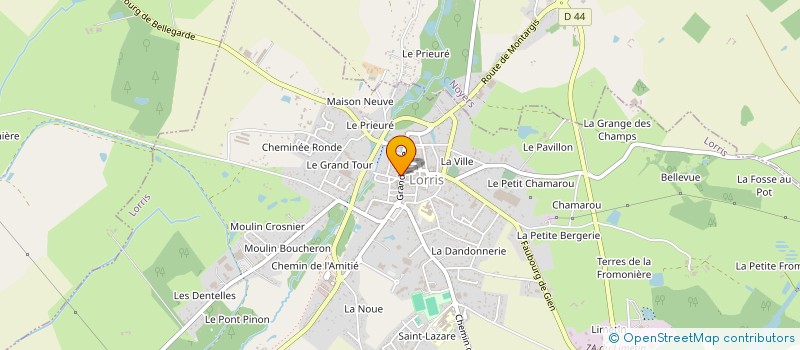 localisation de l'entreprise ASSOCIATION DES COMMERCANTS ET ARTISANS DE LORRIS ET SES ENVIRONS à LORRIS