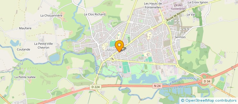 localisation de l'entreprise ASSOCIATION DES COMMERCANTS ET ARTISANS DE MORDELLES CAP SUR MORDELLES  MORDELLES