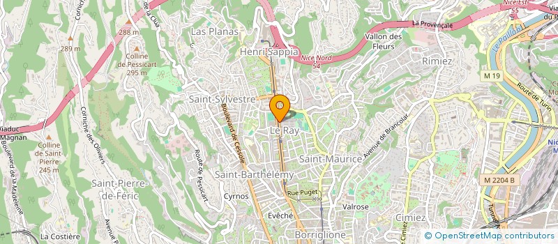 localisation de l'entreprise ASSOCIATION DES COMMERCANTS ET ARTISANS DE NICE NORD  NICE