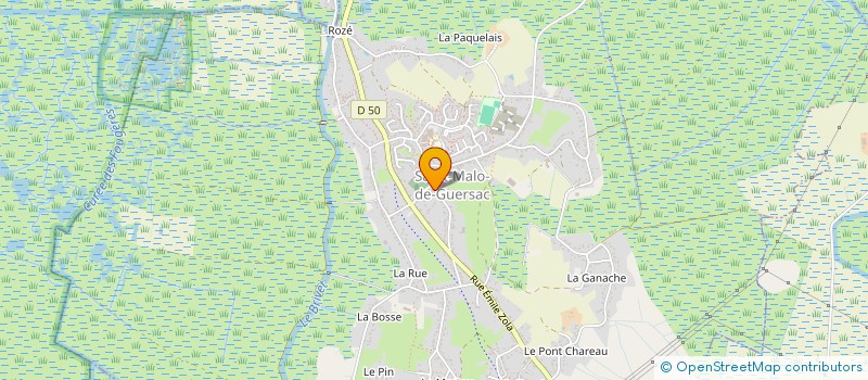 localisation de l'entreprise ASSOCIATION DES COMMERCANTS ET ARTISANS DE ST MALO DE GUERSAC  SAINT-MALO-DE-GUERSAC