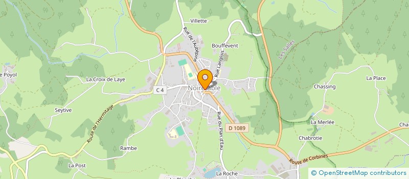 localisation de l'entreprise ASSOCIATION DES COMMERCANTS ET ARTISANS DU HAUT-FOREZ  NOIRETABLE