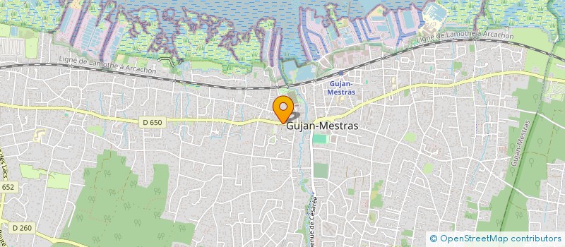 localisation de l'entreprise ASSOCIATION DES COMMERCANTS ET ARTISANS DU QUARTIER DE GUJAN  GUJAN-MESTRAS