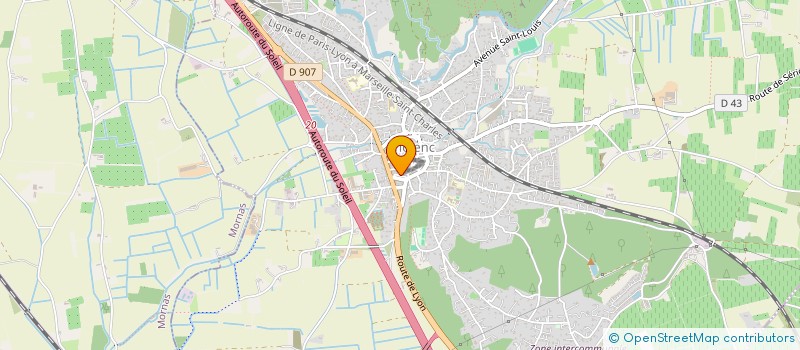 localisation de l'entreprise ASSOCIATION DES COMMERCANTS ET ARTISANS PROFESSIONNELS PIOLENCOIS  PIOLENC